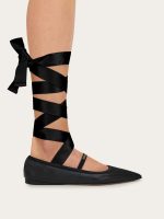 Ferragamo Ballet flat with ankle ribbon - Image 2